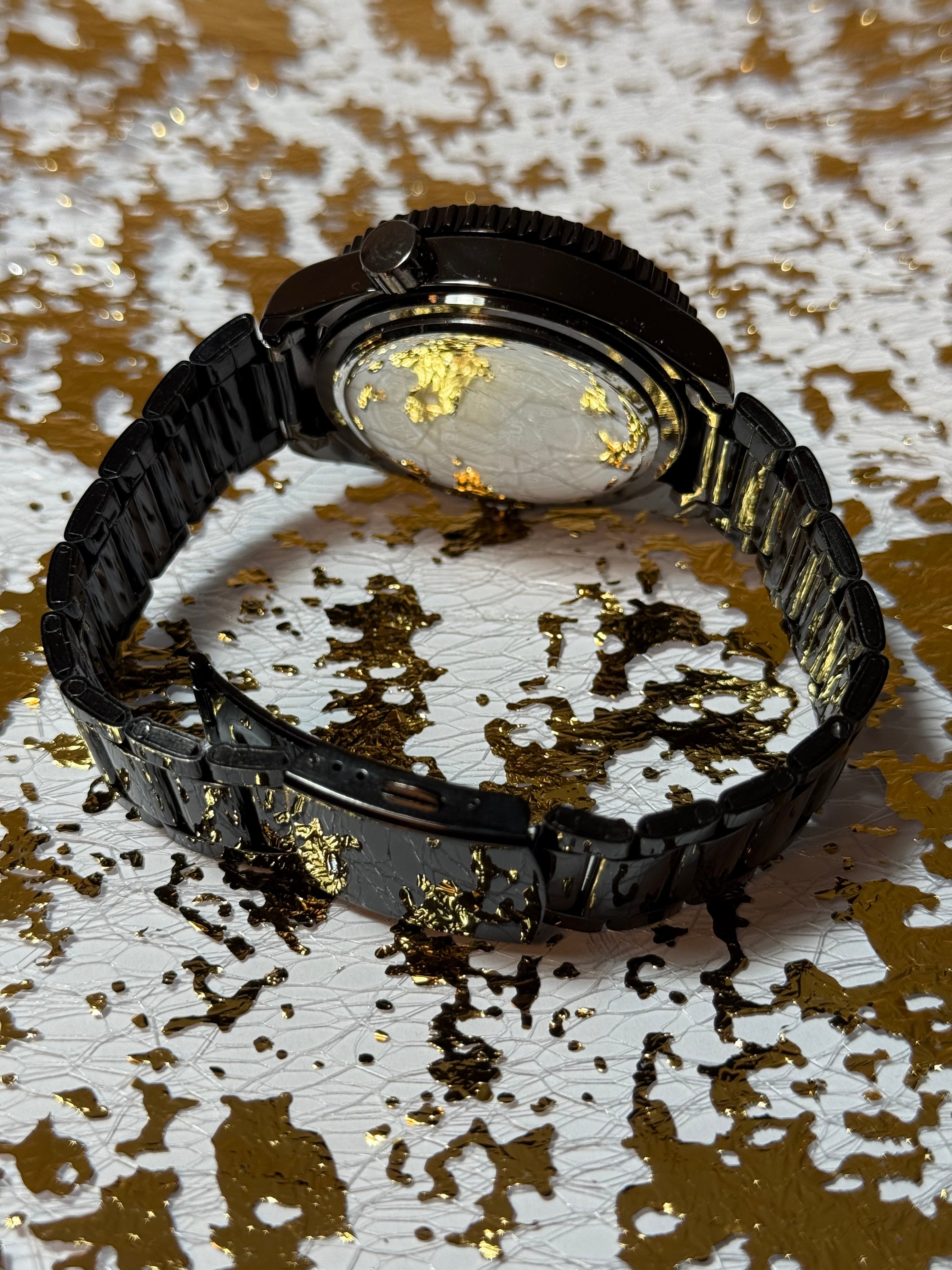 Ceas Noir Eclipse, 40mm, otel inoxidabil, cadran fluorescent, cristal (Bărbătesc)