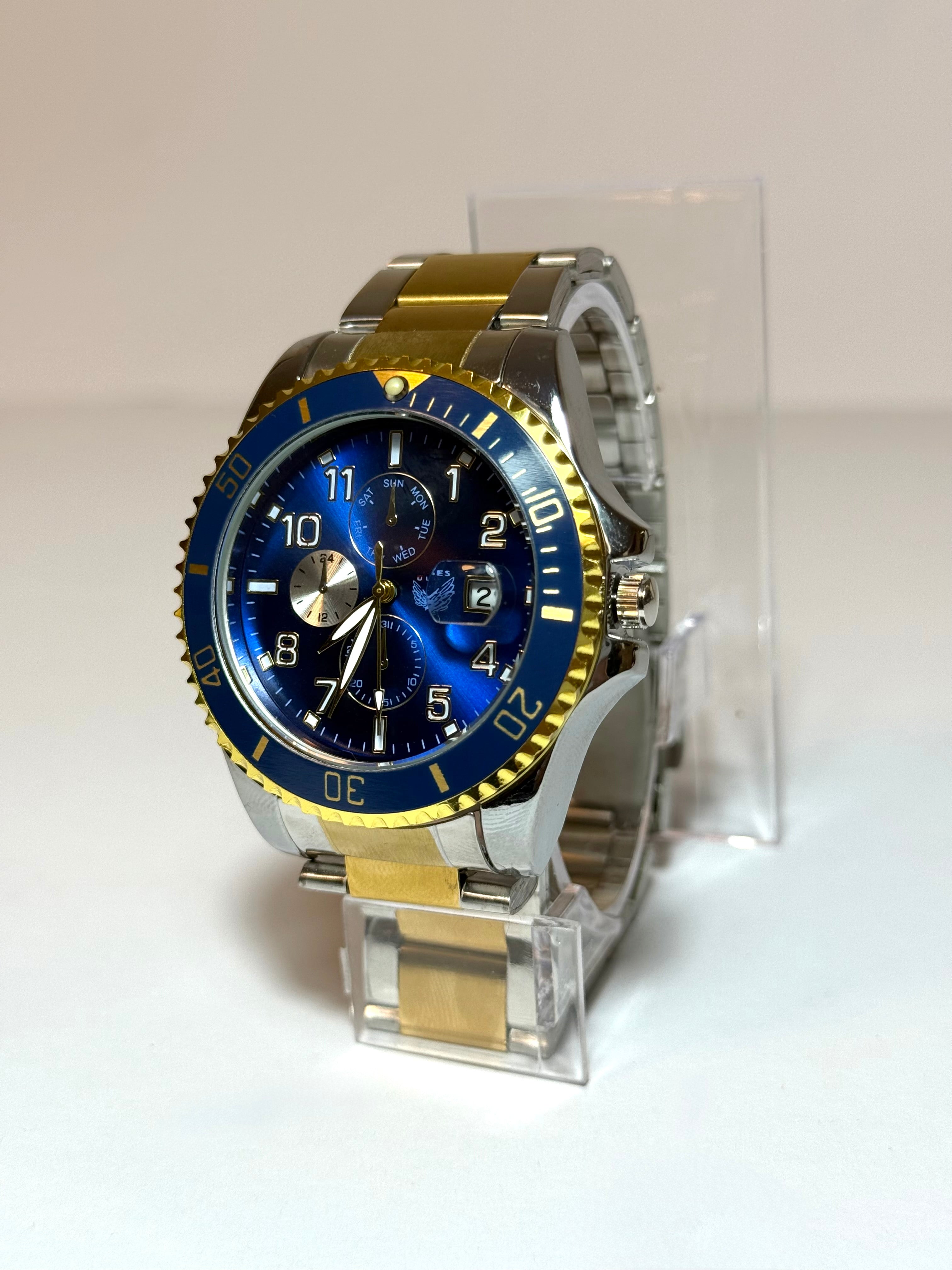 Ceas Sea Master, 40mm, otel inoxidabil, cadran fluorescent, cristal (Bărbătesc)