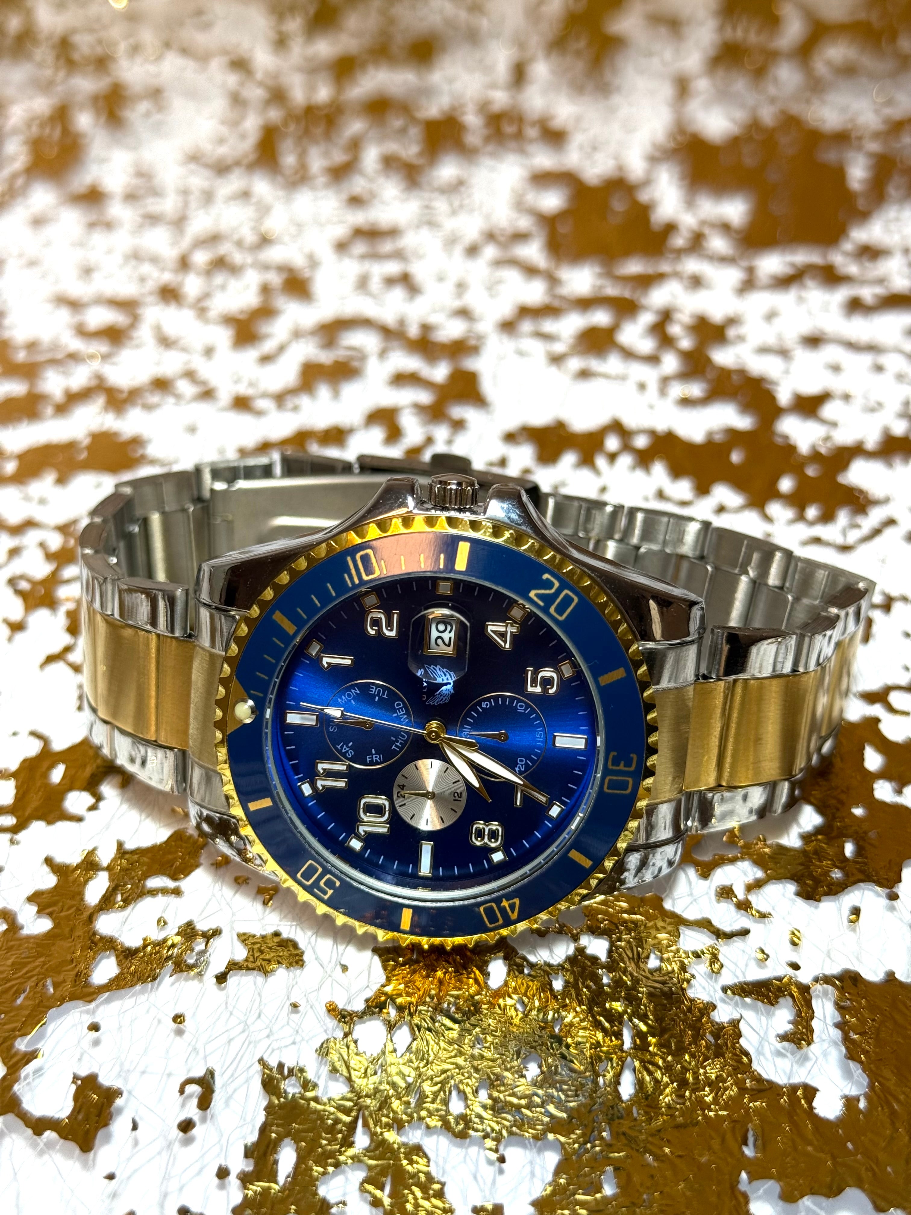 Ceas Sea Master, 40mm, otel inoxidabil, cadran fluorescent, cristal (Bărbătesc)