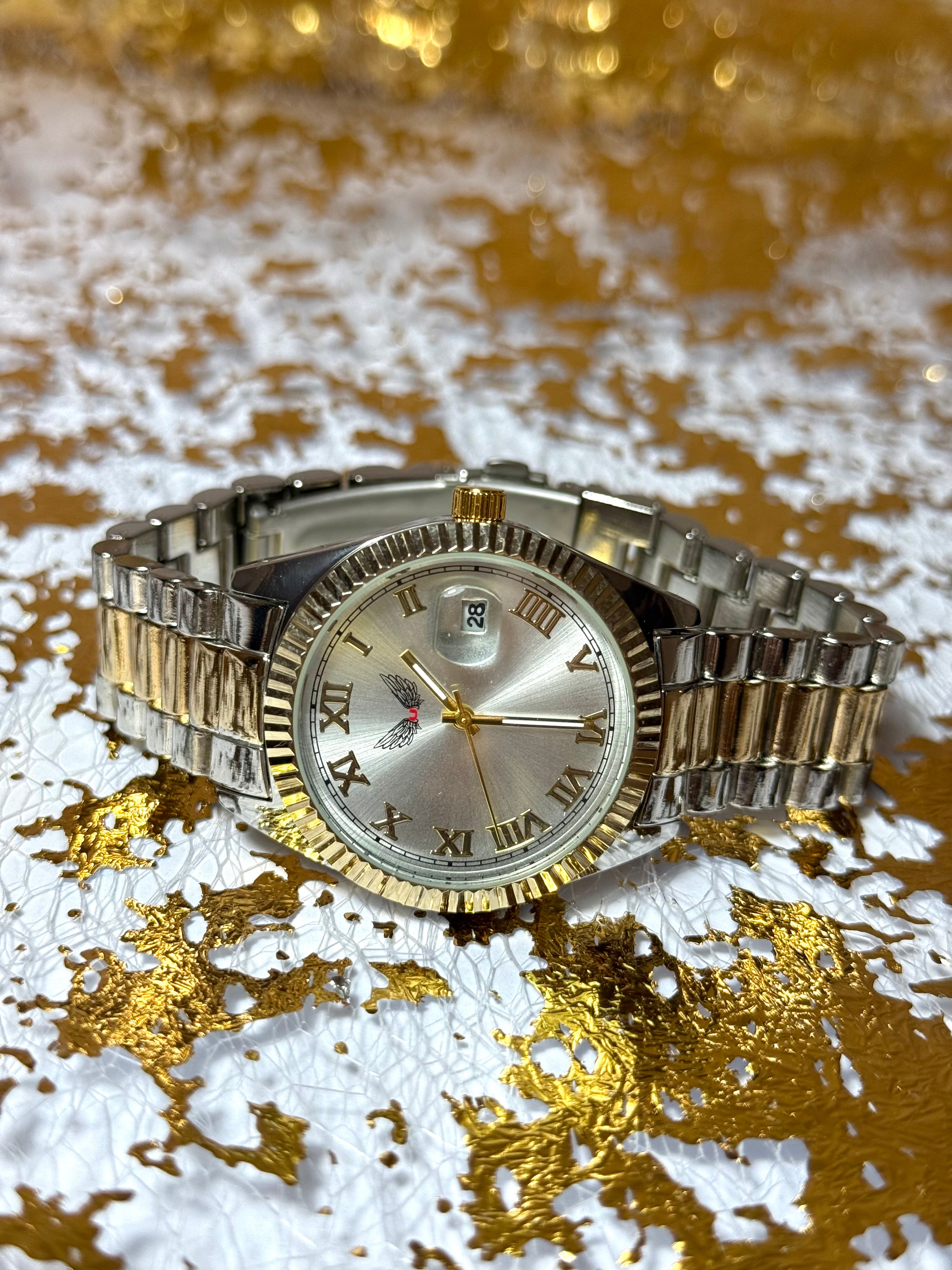 Ceas Rose Éclat, otel inoxidabil, cadran fluorescent, cristal (damă)