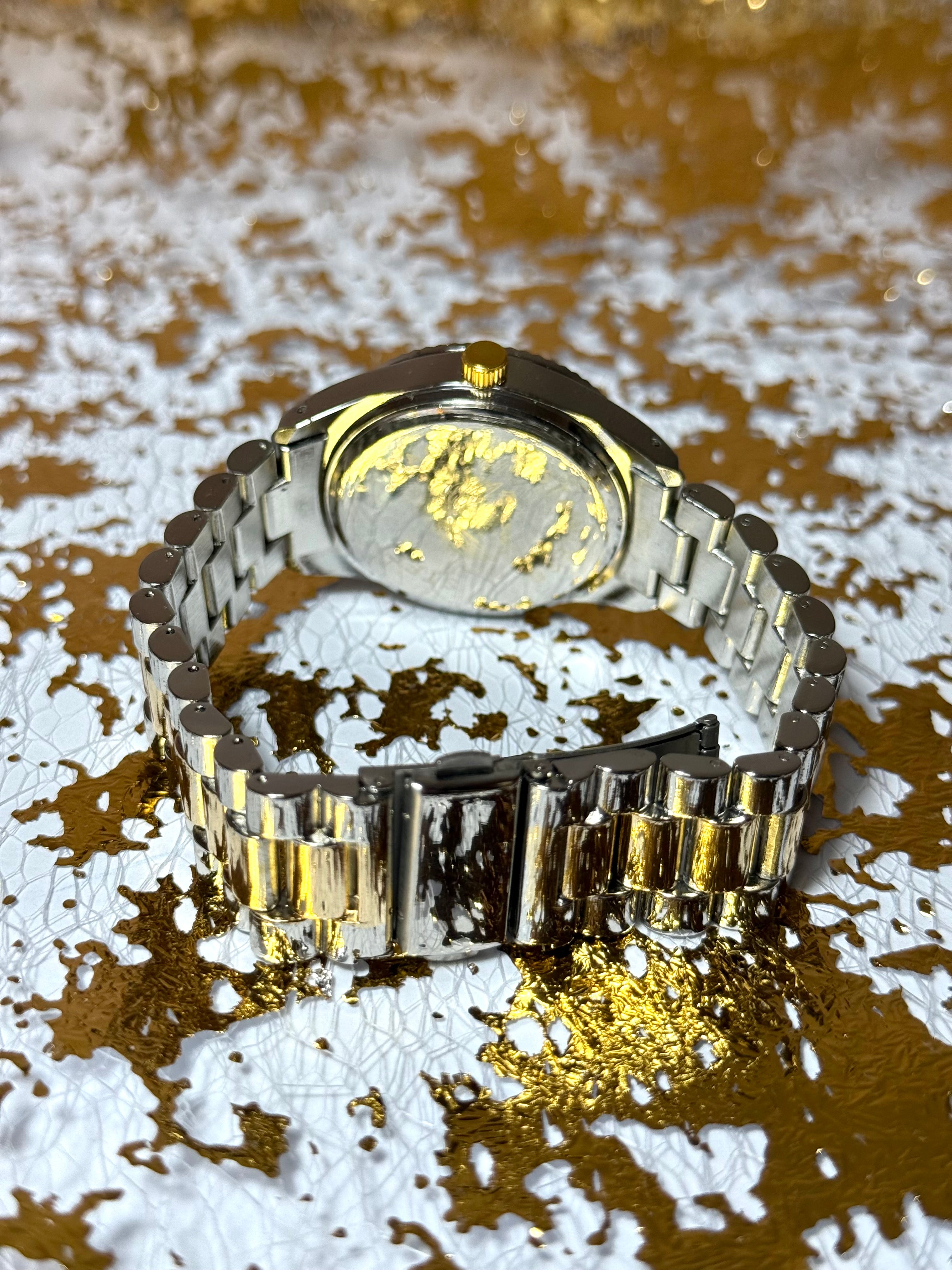 Ceas Rose Éclat, otel inoxidabil, cadran fluorescent, cristal (damă)